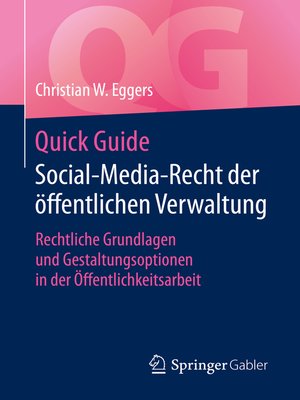 cover image of Quick Guide Social-Media-Recht der öffentlichen Verwaltung